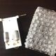 Wall lamp in ice glass and diamond tips / vintage 60s-70s