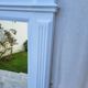 Old matt white mirror