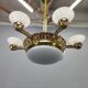 Art Deco chandelier with glass shade, Czechoslovakia, 1930s