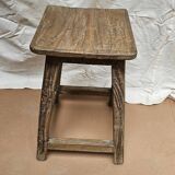 Burmese teak workshop stool