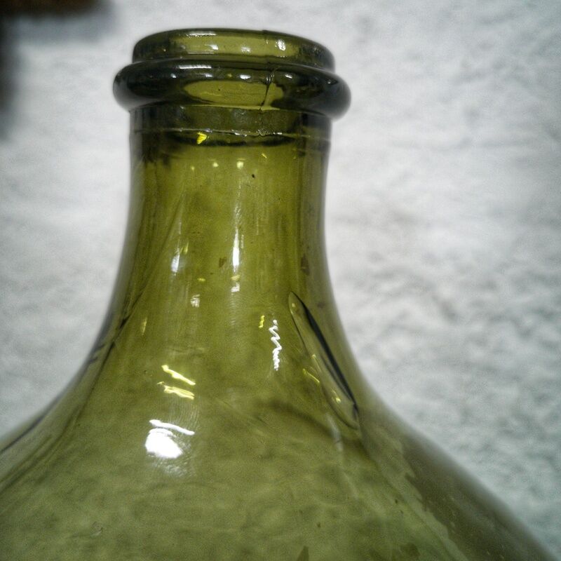 Green demijohn 10 liters