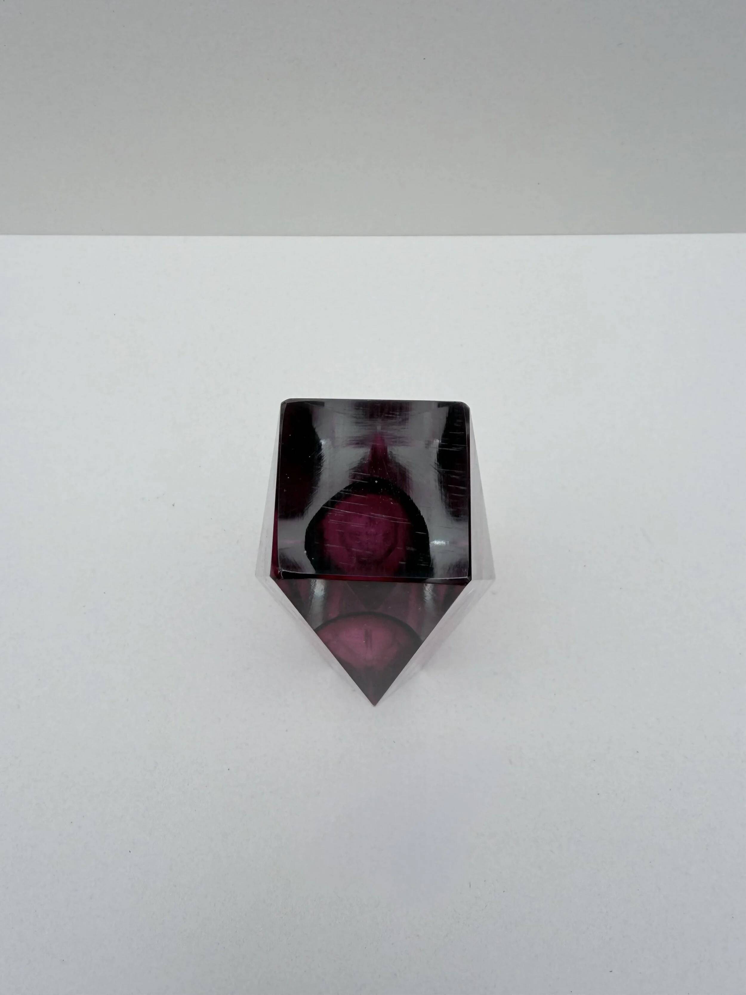 Sommerso vase - Murano blown glass, Italy 1970