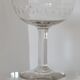6 old champagne glasses 1930 in blown and cut glass
