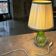 Lampe de table vintage en verre vert MURANO / lampadaire