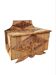 Rattan marquetry chest