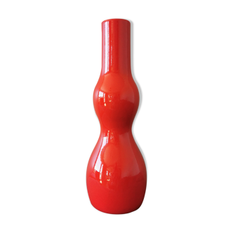 Vase design 50-60 vintage ceramic shape gourd with retro belly