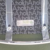 Artifort Tabouret chromé et tissu vert par Patrick Norguet