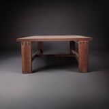 Oak coffee table by Esko Pajamies for Asko, Finland 1960s