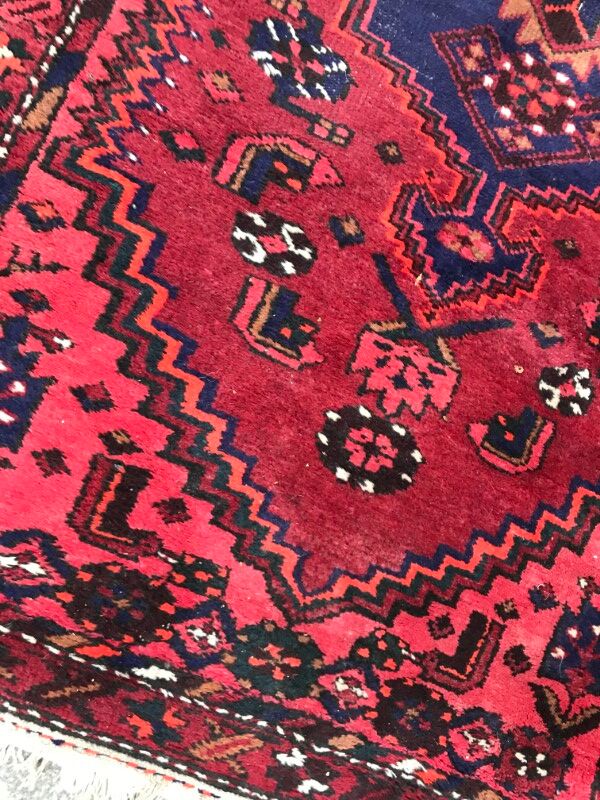 Carpet vintage Persian Hamadan done hand 110 X 210 CM