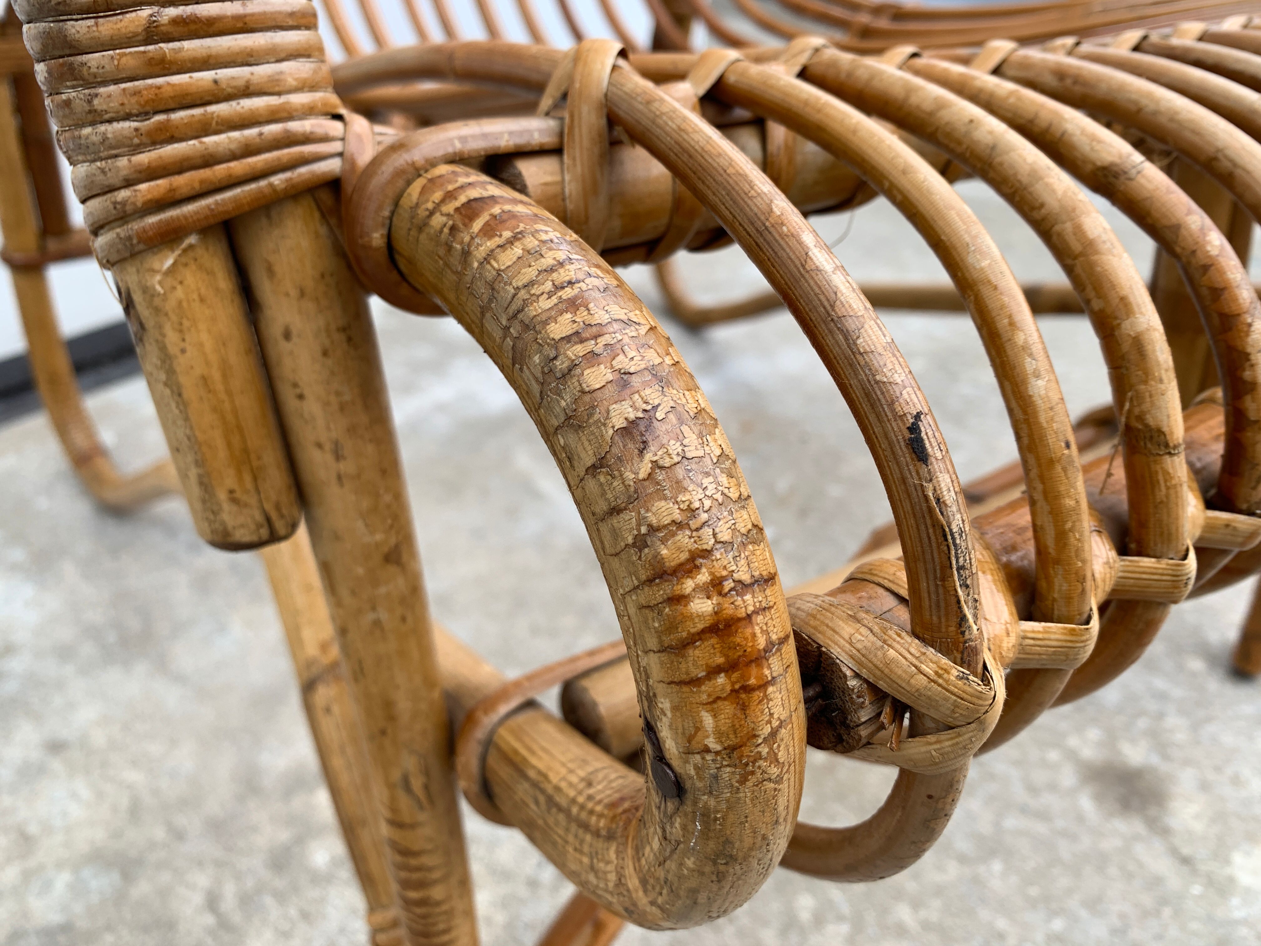 Fauteuil en rotin, 1960