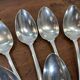 Set of 12 large silver-plated metal spoons - christofle