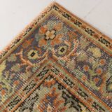 6x8 Brunt Orange & Beige Aesthetic Vintage Rug, 188x262Cm