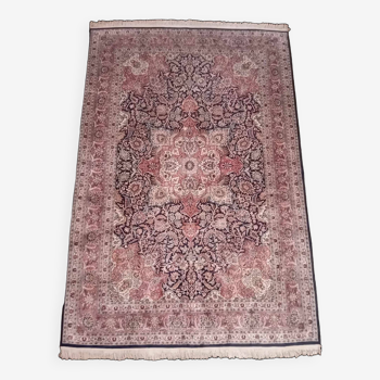 Handmade cashmere silk rug 282×186cm
