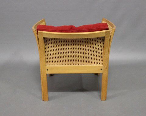 Pair of oak armchairs designed by  Illum Wikkelso and manufactured at Silkeborg Furniture Factory 1960