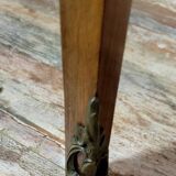 Double-top tea table in marquetry from the Napoleon III period