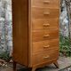 Vintage chest of drawers with compass feet 1960 H112