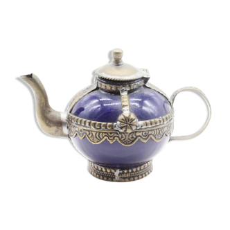 Blue Moroccan teapot