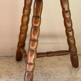 Wooden stool tripod vintage