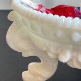 Vintage opaline glass candy dish