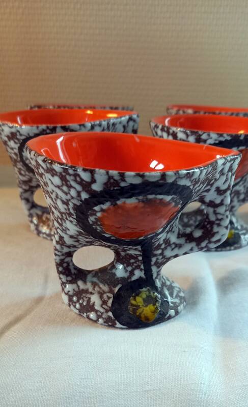 Coffee service Le Vaucour Vallauris from the 1950s-60s.