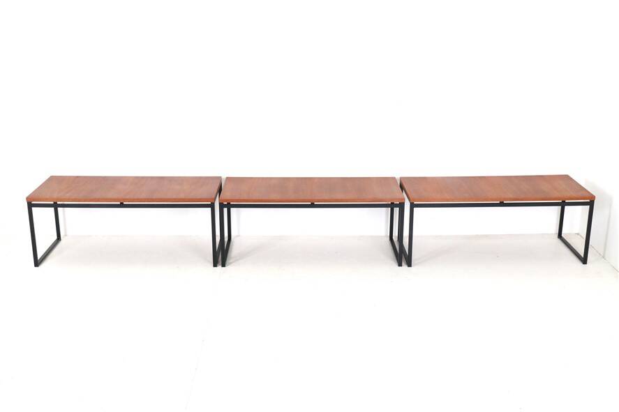 Rare Rego / Günter Renkel “Twen” teak coffee table / mid-century modern design / 1950s / 1960s modernism