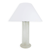 Table lamp signed by Karl Springer with a frosted glass base, 1970s.