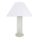 Table lamp signed by Karl Springer with a frosted glass base, 1970s.
