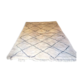 Tapis benni ouarain 100% en laine : 190x377cm