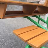 vintage school desk bench