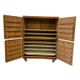 Vintage wooden baker's cupboard / large industrial cupboard