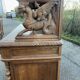 Henri II two-body buffet carved from solid wood