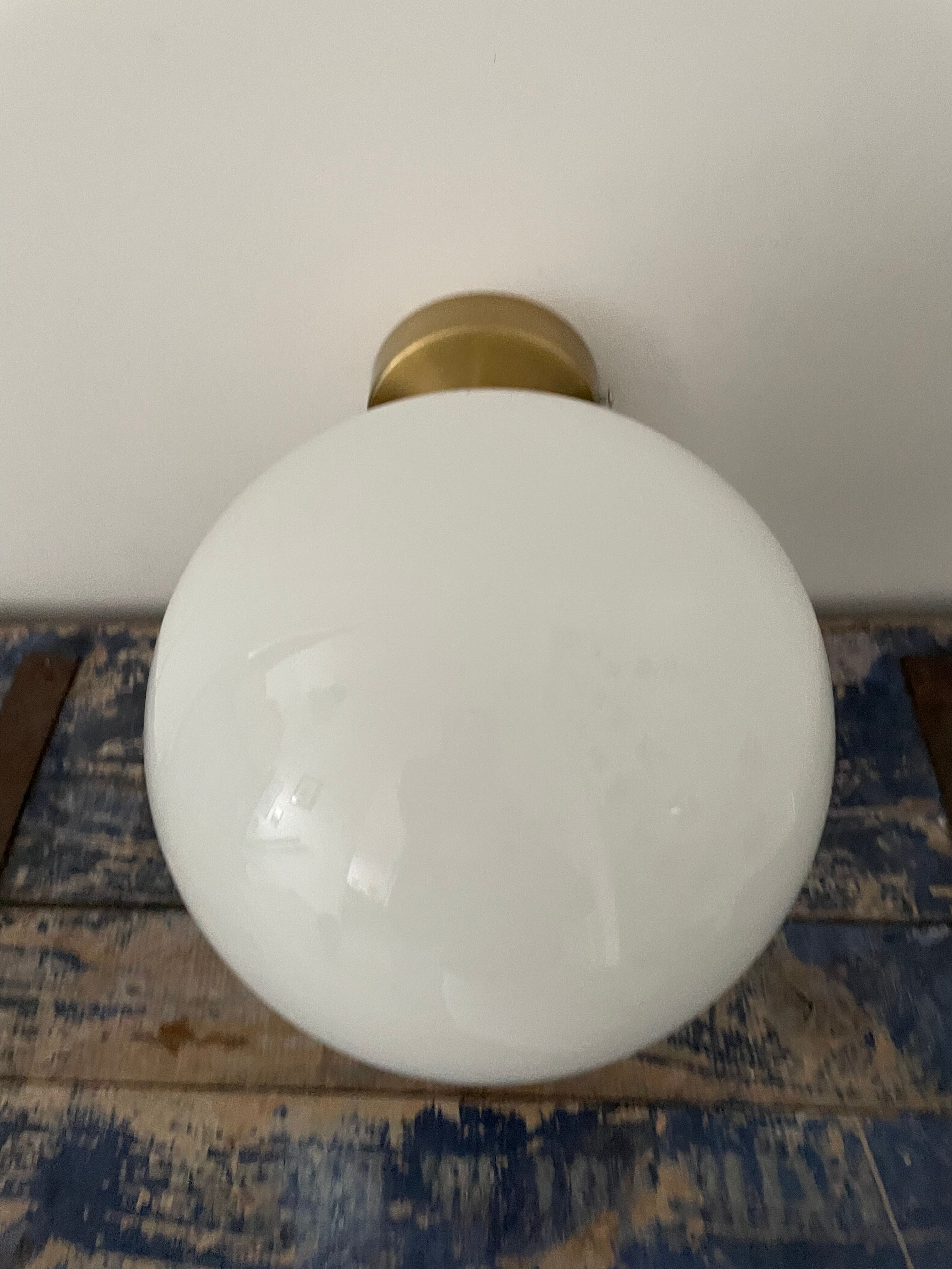 New electrified vintage globe wall lamp