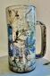 Glazed ceramic mug by Le mûrier Gustave Reynaud and M.Barbier -
