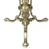 Edwardian brass standard lamp
