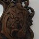 Ancien Miroir Mural Vintage Avec Rangement Imitation Bois