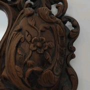 Ancien Miroir Mural Vintage Avec Rangement Imitation Bois