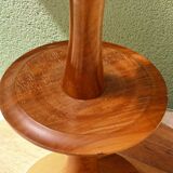 Turned wooden pedestal table