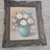 Old painting / oil painting / flowers