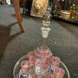 Enamel glass liquor service