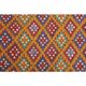 1970s vintage Turkish Oushak handmade wool cotton orange area rug 177x256