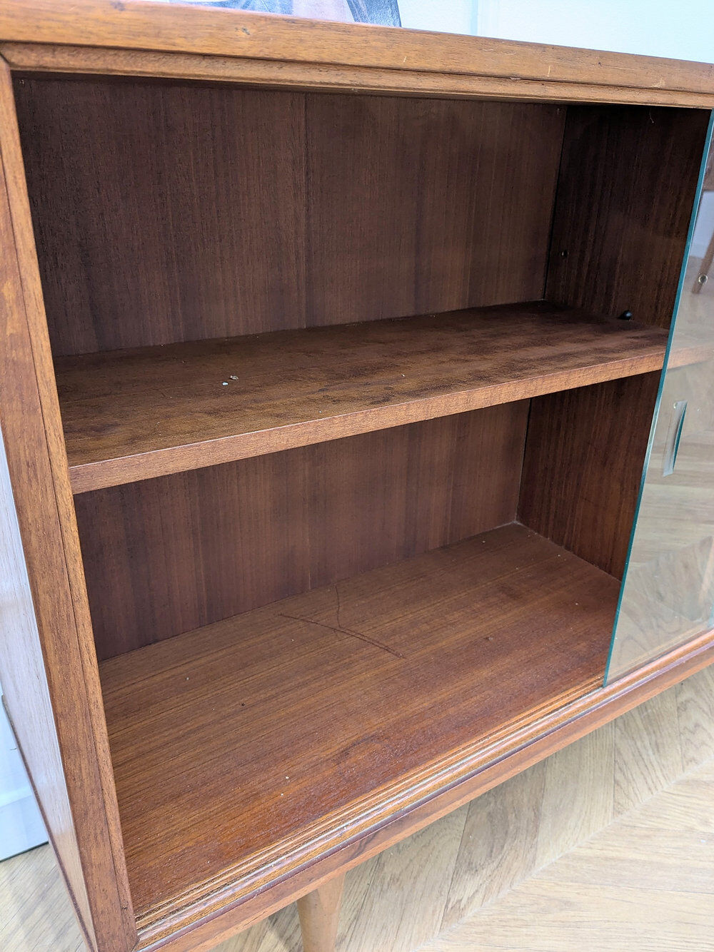 Teak display cabinet from the 1960s