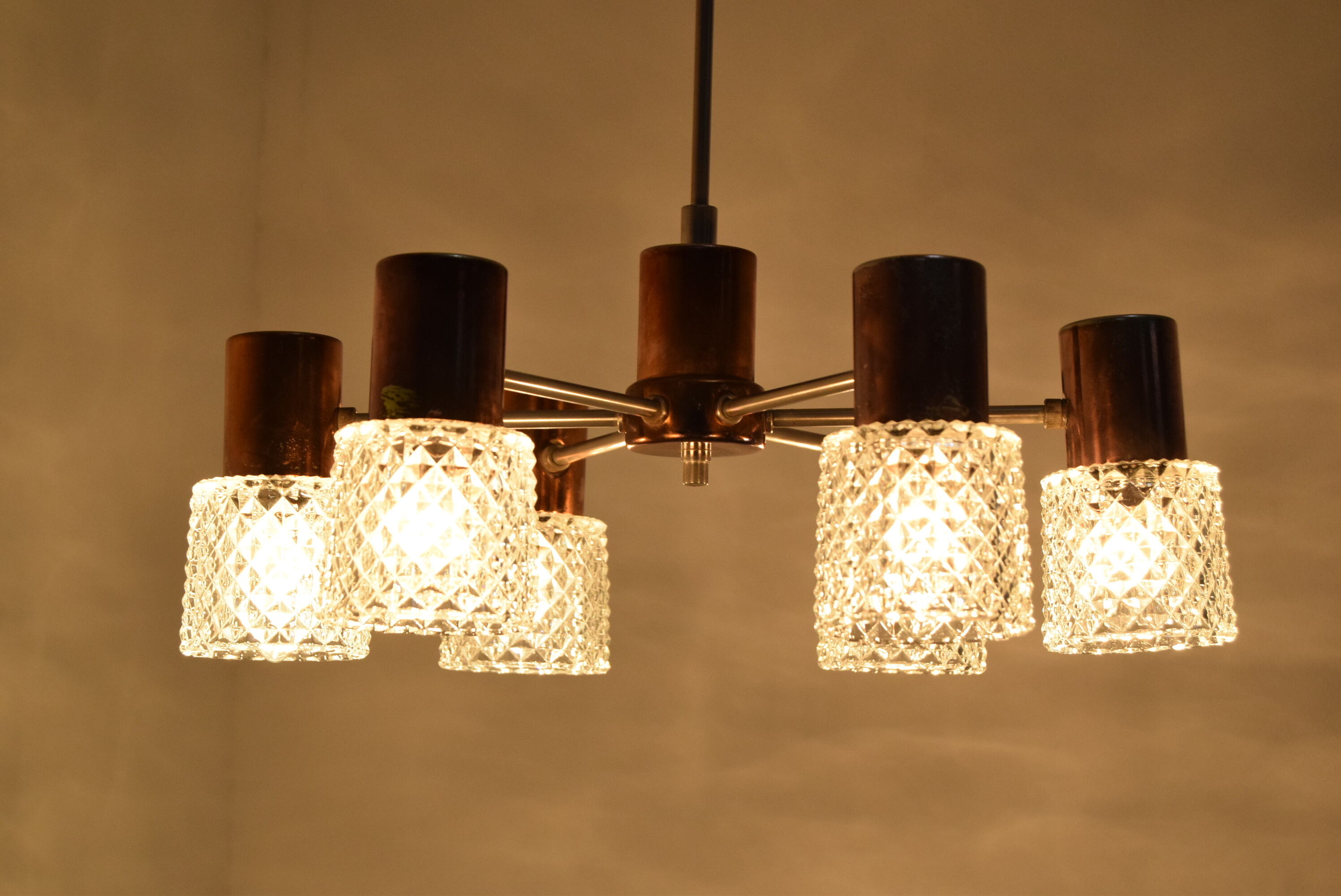 Mid-century Chandelier by Kamenicky Senov,1960's.