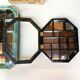 Vintage wall display cases