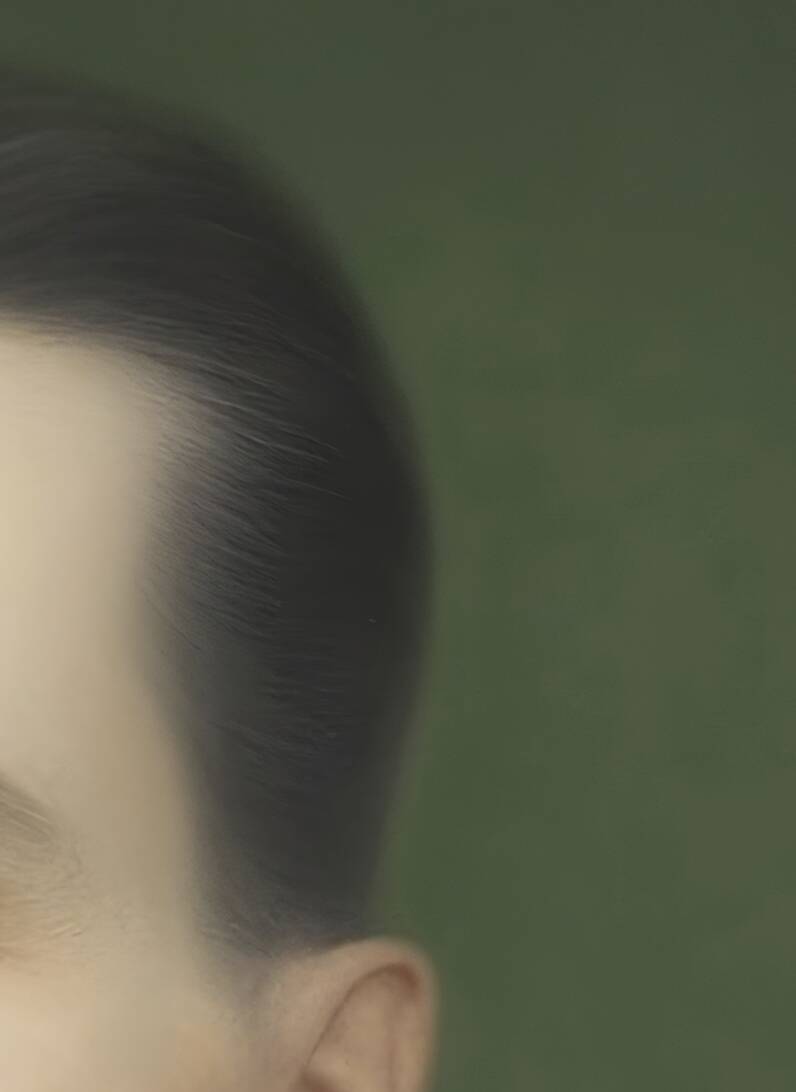 Old portrait - “Les moustachu-es” series