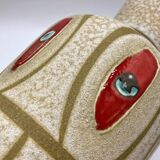 Large vase in matte and glazed ceramic • Manufacture Bay Keramik • W. Germany