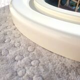 Round mirror white 50cm vintage 1970