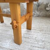 Farmhouse table, mountain furniture from the 50s