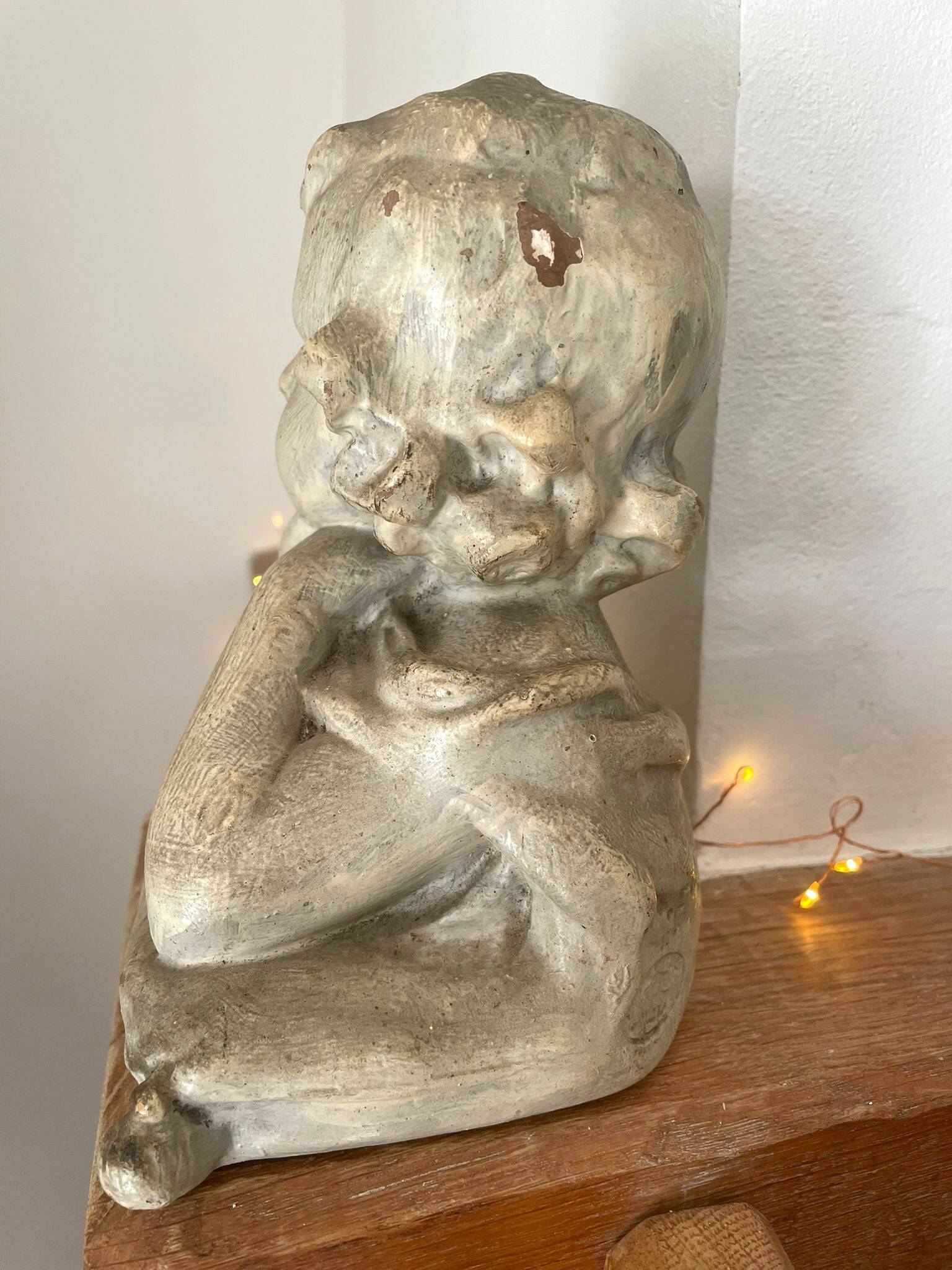 Bust of a little girl signed Gustave Van Vaerenbergh