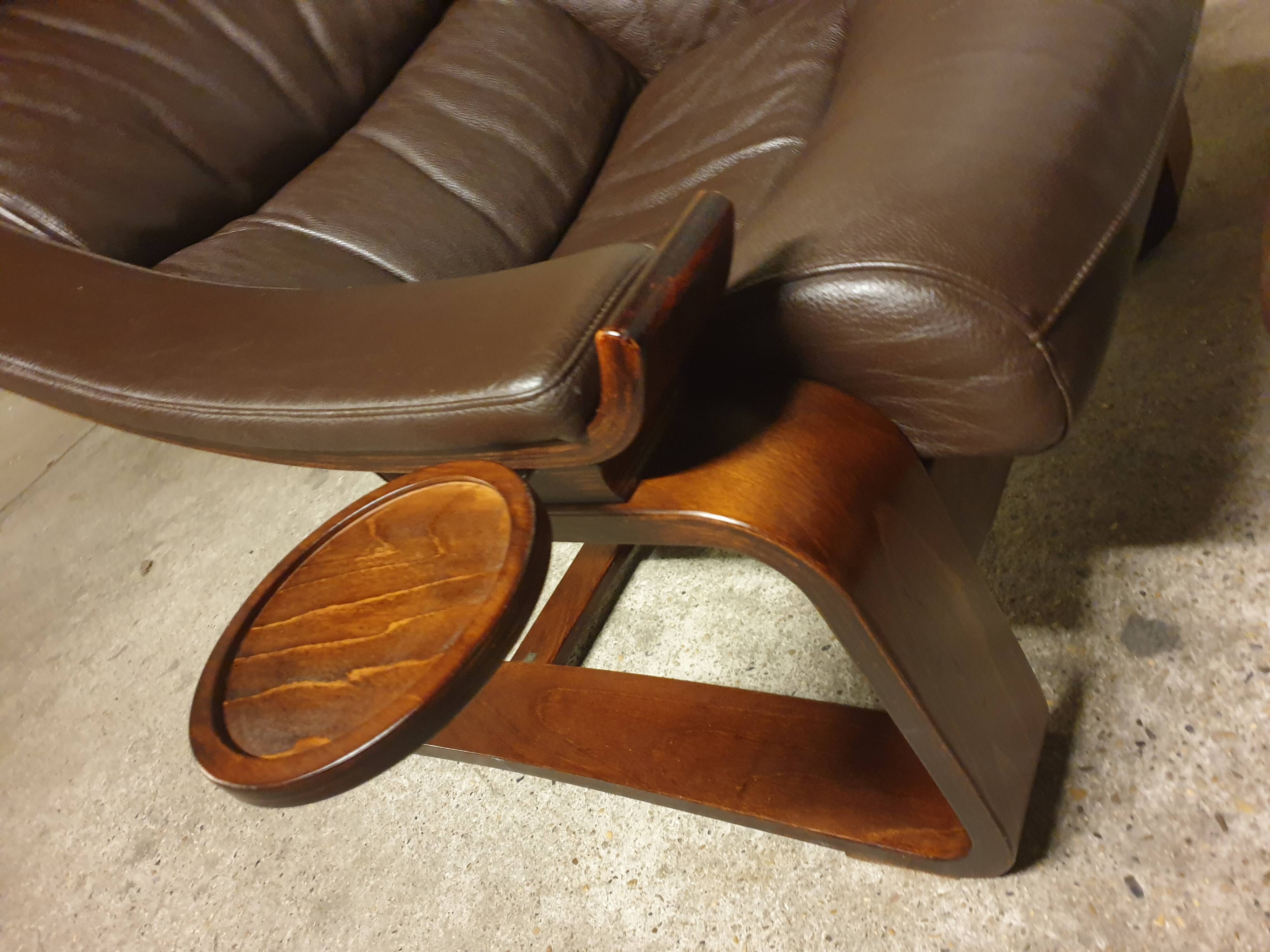 Mid-Century design Kroken leather armchair