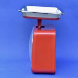 STUBE - Vintage red enameled metal kitchen scale in its original box - Force 10